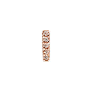 Rowe - CZ - Threadless End Threadless Ends Buddha Jewelry Rose Gold  