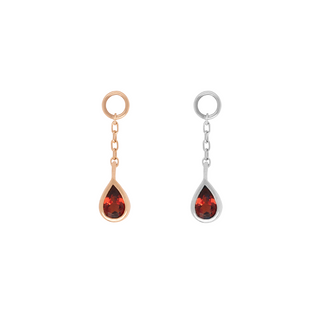 Concorde - Garnet + Chain - Charm Charms Buddha Jewelry