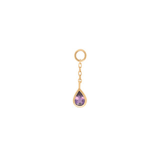 Concorde - Amethyst + Chain - Charm Charms Buddha Jewelry Yellow Gold