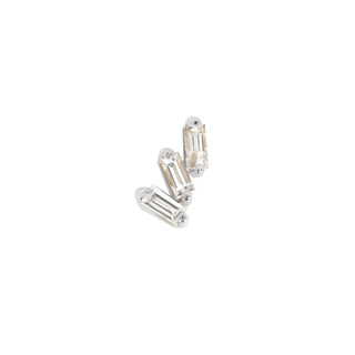 Staxx - CZ - Threadless End Threadless Ends Buddha Jewelry White Gold Left 