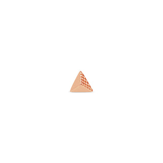 CBGB Texture Triangle Threadless Ends Buddha Jewelry Rose Gold  