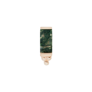 Dior - Moss Agate - Threadless End Threadless Ends Buddha Jewelry Rose Gold  