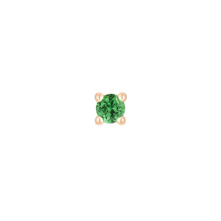 Tsavorite Prong - Threadless End Threadless Ends Buddha Jewelry Rose Gold  