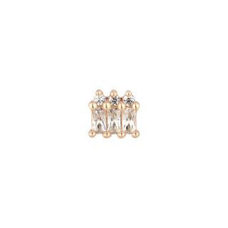 Excess - CZ - Threadless End Threadless Ends Buddha Jewelry Rose Gold  