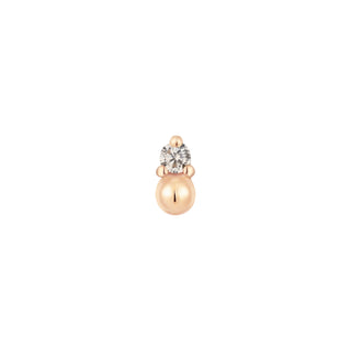 Babe - CZ - Threadless End Threadless Ends Buddha Jewelry Rose Gold  