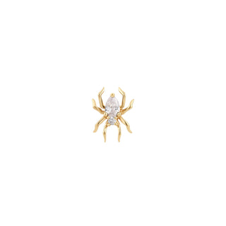 Arachne - CZ - Threadless End Threadless Ends Buddha Jewelry Yellow Gold  