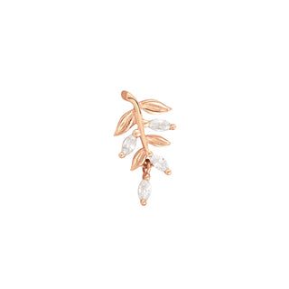 Growth - CZ - Threadless End Threadless Ends Buddha Jewelry Rose Gold  