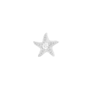 Hoku Star - Diamond - Threadless End Threadless Ends Buddha Jewelry White Gold