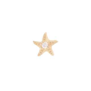 Hoku Star - Diamond - Threadless End Threadless Ends Buddha Jewelry Yellow Gold