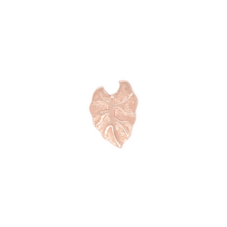 Kalo Leaf - Threadless End Threadless Ends Buddha Jewelry Rose Gold