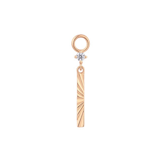 Labyrinth - CZ - Gold Charm Charms Buddha Jewelry Rose Gold  