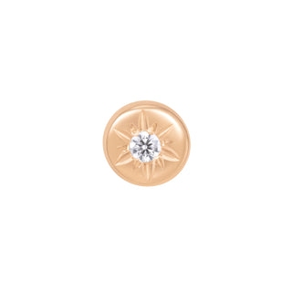 Lark - CZ - Threadless End Threadless Ends Buddha Jewelry Rose Gold  