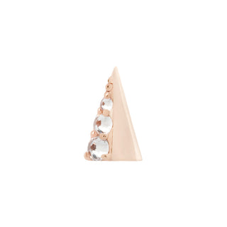 Lux Spike Threadless Ends Buddha Jewelry Rose Gold  