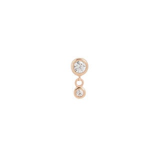 Sutton - CZ - Threadless End Threadless Ends Buddha Jewelry Rose Gold  