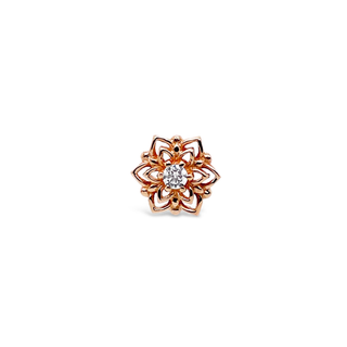 Mandala - CZ - Threadless End Threadless Ends Buddha Jewelry Rose Gold  