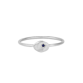 RION x Buddha Jewelry North Star Finger Ring - Blue Sapphire Finger Rings RION x Buddha Jewelry White Gold