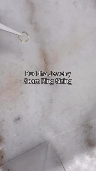 Solid Gold Seam Ring Seam Rings Buddha Jewelry